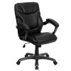 Flash Furniture Mid-Back Leather Overstuffed Office Chair, Black -Cheap The Flex Chair Store unnamed file 3230