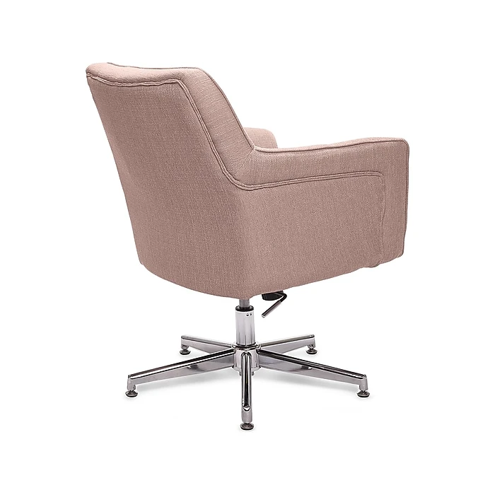 Serta Style Ashland Fabric Swivel Computer And Desk Chair, Blush Pink (47140C) 6 Serta Style Ashland Fabric Swivel Computer And Desk Chair, Blush Pink (47140C) - Image 4