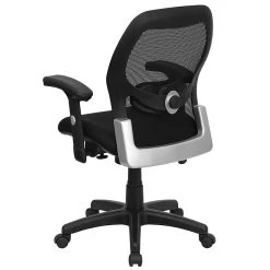 Flash Furniture Mid Back Super Mesh Office Chair With Black Fabric Seat, Black -Cheap The Flex Chair Store unnamed file 3240