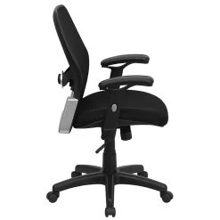 Flash Furniture Mid Back Super Mesh Office Chair With Black Fabric Seat, Black -Cheap The Flex Chair Store unnamed file 3241