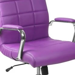 Flash Furniture Mid-Back, Purple Vinyl Executive Swivel Office Chair With Chrome Arms [GO-2240-PUR-GG] -Cheap The Flex Chair Store unnamed file 3257