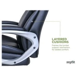 Serta My Fit Ergonomic Bonded Leather Swivel Executive Chair, Black (CHR100015) -Cheap The Flex Chair Store unnamed file 3307