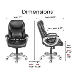 Serta My Fit Ergonomic Bonded Leather Swivel Executive Chair, Black (CHR100015) -Cheap The Flex Chair Store unnamed file 3308