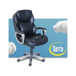 Serta My Fit Ergonomic Bonded Leather Swivel Executive Chair, Black (CHR100015) -Cheap The Flex Chair Store unnamed file 3309