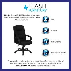 Flash Furniture Fabric Executive Chair, Black (GO5301BBK) -Cheap The Flex Chair Store unnamed file 3359