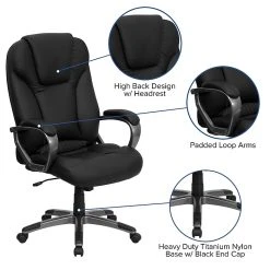 Flash Furniture Faux Leather Executive Chair, Gray And Black (BT9066BK) 16 Flash Furniture Faux Leather Executive Chair, Gray And Black (BT9066BK) -Cheap The Flex Chair Store unnamed file 3373