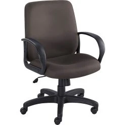 Safco® Poise® Executive Mid Back Seating, Black (6301BL)