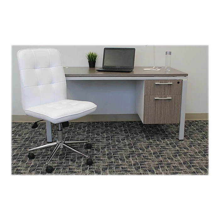 Boss Millennial Modern Faux Leather Computer And Desk Chair, White (B330-WT) 6 Boss Millennial Modern Faux Leather Computer And Desk Chair, White (B330-WT) - Image 4