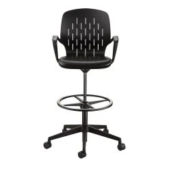 Safco® Shell™ Vinyl Upholstered Extended-Height Chair, Black (7014BL) -Cheap The Flex Chair Store unnamed file 356