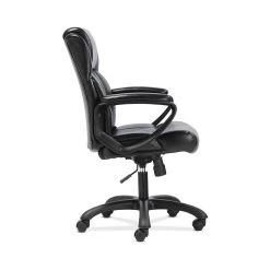 Sadie Mid-Back Executive Chair, Fixed Padded Arms, Black Leather (BSXVST305) -Cheap The Flex Chair Store unnamed file 3582