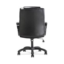 Sadie Mid-Back Executive Chair, Fixed Padded Arms, Black Leather (BSXVST305) -Cheap The Flex Chair Store unnamed file 3585