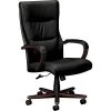 HON Topflight Executive High-Back Chair, Fixed Arms, Mahogany Finish, Black SofThread Leather (BSXVL844NSB11) -Cheap The Flex Chair Store unnamed file 3607