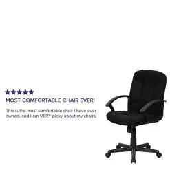Flash Furniture Mid Back Fabric Task And Computer Chair, Black -Cheap The Flex Chair Store unnamed file 3613