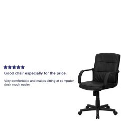 Flash Furniture Faux Leather Computer And Desk Chair, Black (GO228SBKLEA) -Cheap The Flex Chair Store unnamed file 362