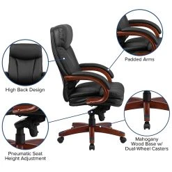 Flash Furniture LeatherSoft Executive Chair, Black/Mahogany (BT-90171H-S-GG) -Cheap The Flex Chair Store unnamed file 3656