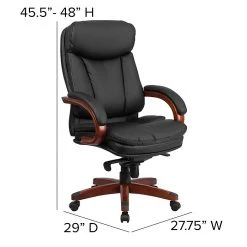 Flash Furniture LeatherSoft Executive Chair, Black/Mahogany (BT-90171H-S-GG) -Cheap The Flex Chair Store unnamed file 3657