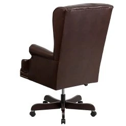 Flash Furniture CIJ600BRN Leathersoft Traditional Executive Chair, Brown -Cheap The Flex Chair Store unnamed file 3675