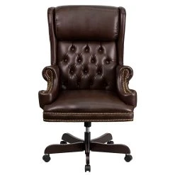 Flash Furniture CIJ600BRN Leathersoft Traditional Executive Chair, Brown -Cheap The Flex Chair Store unnamed file 3677