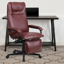 Flash Furniture High-Back LeatherSoft Executive Chair, Fixed Arms, Burgundy -Cheap The Flex Chair Store unnamed file 3689