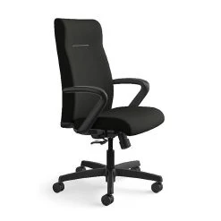 HON Ignition Executive High-Back Chair, Center-Tilt, Fixed Arms, Black Leather -Cheap The Flex Chair Store unnamed file 3710