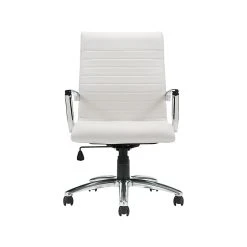 Offices To Go Luxhide Executive Chair, White (OTG11730BL28)