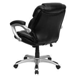 Flash Furniture Mid Back Leather Office Task Chair, Black -Cheap The Flex Chair Store unnamed file 3728