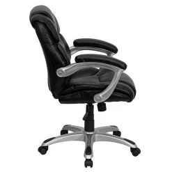Flash Furniture Mid Back Leather Office Task Chair, Black -Cheap The Flex Chair Store unnamed file 3729