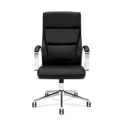 HON High-Back Executive Chair, Center-Tilt, Polished Aluminum, Black SofThread Leather (BSXVL105SB11) -Cheap The Flex Chair Store unnamed file 3754