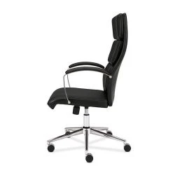 HON High-Back Executive Chair, Center-Tilt, Polished Aluminum, Black SofThread Leather (BSXVL105SB11) -Cheap The Flex Chair Store unnamed file 3756