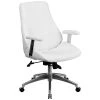 Flash Furniture Mid-Back Leather Executive Swivel Office Chair, White () -Cheap The Flex Chair Store unnamed file 3758