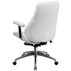 Flash Furniture Mid-Back Leather Executive Swivel Office Chair, White () -Cheap The Flex Chair Store unnamed file 3765