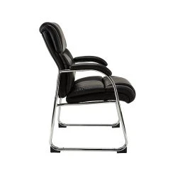 Staples HON Topflight SofThread Leather Guest Chair, Black/Mahogany (BSXVL853NSB11) -Cheap The Flex Chair Store unnamed file 3773