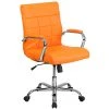 Flash Furniture Mid-Back, Orange Vinyl Executive Swivel Office Chair With Chrome Arms [GO-2240-ORG-GG] -Cheap The Flex Chair Store unnamed file 3774
