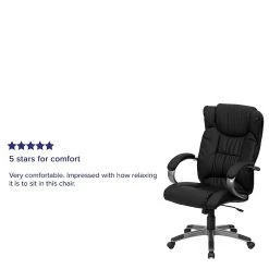 Flash Furniture High Back Leather Executive Office Chairs With Titanium Finish Loop Arms (BT9088BK) -Cheap The Flex Chair Store unnamed file 3801