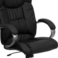 Flash Furniture High Back Leather Executive Office Chairs With Titanium Finish Loop Arms (BT9088BK) -Cheap The Flex Chair Store unnamed file 3805