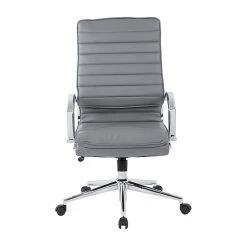 Office Star Pro-Line II Charcoal Gray Faux Leather High Back Manager's Chair With Chrome Finish Arms And Base (SPX23590C-U42) -Cheap The Flex Chair Store unnamed file 3810