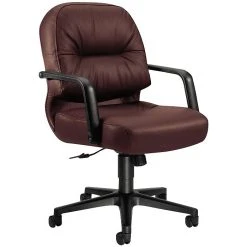 HON® 2090 Series Leather Executive Mid-Back Chair, Burgundy -Cheap The Flex Chair Store unnamed file 3814
