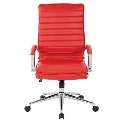 Office Star Pro-Line II Red Faux Leather High Back Manager's Chair With Chrome Finish Arms And Base (SPX23590C-U9) -Cheap The Flex Chair Store unnamed file 3845