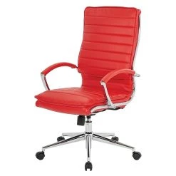 Office Star Pro-Line II Red Faux Leather High Back Manager's Chair With Chrome Finish Arms And Base (SPX23590C-U9) -Cheap The Flex Chair Store unnamed file 3846