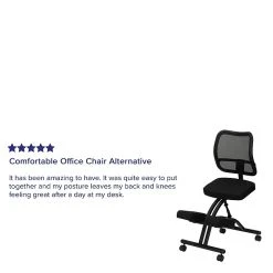 Flash Furniture Ergonomic Fabric Kneeling Chair, Armless, Black (WL3520) -Cheap The Flex Chair Store unnamed file 3885