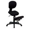 Flash Furniture Ergonomic Fabric Kneeling Posture Task Chair, Armless, Black -Cheap The Flex Chair Store unnamed file 3904