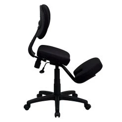 Flash Furniture Ergonomic Fabric Kneeling Posture Task Chair, Armless, Black -Cheap The Flex Chair Store unnamed file 3908