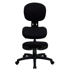Flash Furniture Ergonomic Fabric Kneeling Posture Task Chair, Armless, Black -Cheap The Flex Chair Store unnamed file 3909