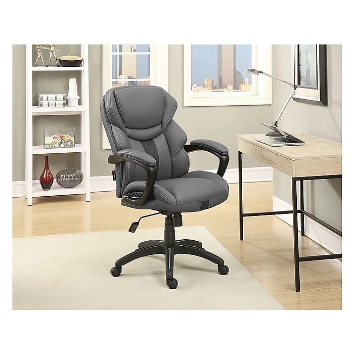 Dormeo Espo Octaspring Bonded Leather Managers Office Chair, Gray (47055) 6 Dormeo Espo Octaspring Bonded Leather Managers Office Chair, Gray (47055) - Image 4
