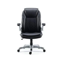 Staples Sorina Bonded Leather Chair, Black (51471)