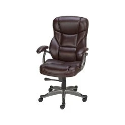 Staples Osgood High-Back Bonded Leather Manager Chair, Brown (22298) -Cheap The Flex Chair Store unnamed file 3995