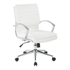 Office Star Pro-Line II White Faux Leather Mid-Back Manager's Chair With Chrome Finish Arms And Base (SPX23591C-U11) -Cheap The Flex Chair Store unnamed file 4045