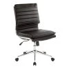 Office Star Pro-Line II Black Faux Leather Armless Mid-Back Manager's Chair With Chrome Finish Arms And Base (SPX23592C-U6) -Cheap The Flex Chair Store unnamed file 4050