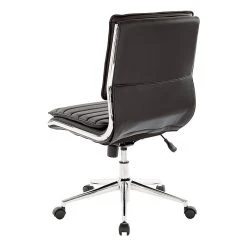 Office Star Pro-Line II Black Faux Leather Armless Mid-Back Manager's Chair With Chrome Finish Arms And Base (SPX23592C-U6) -Cheap The Flex Chair Store unnamed file 4055