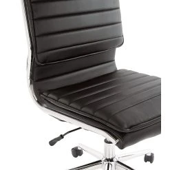 Office Star Pro-Line II Black Faux Leather Armless Mid-Back Manager's Chair With Chrome Finish Arms And Base (SPX23592C-U6) -Cheap The Flex Chair Store unnamed file 4057